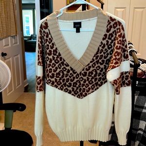 Leopard print sweater